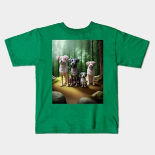 Dog family Kids T-Shirt